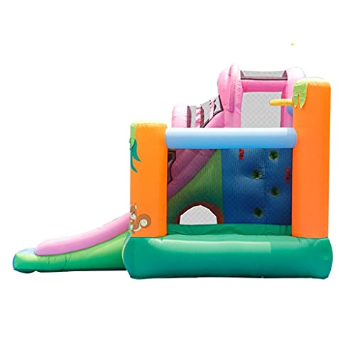 Castillos inflables Diapositiva Castillo Hinchable para Niños Cama Elástica con Colchón De Aire Trampolín para Parque Infantil para El Hogar Cama De Salto De Elefante Regalos para Niños