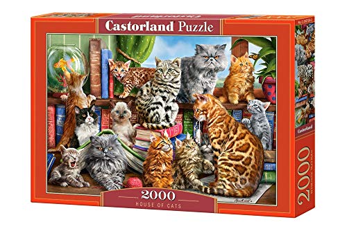 Castorland House of Cats 2000pieza(s) - Rompecabezas (Jigsaw puzzle, Animales, Niños y adultos, Cat (animal), Niño/niña, 9 año(s)) , color/modelo surtido