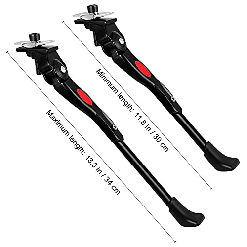 Cavalletto Bici Regolabile, Supporto Posteriore In Lega Di Alluminio per Mountain Bike Da Centro, Bici Da Strada, Bici Da Città, Bici Pesanti, Bici Da 24-29 Pollici (Black)