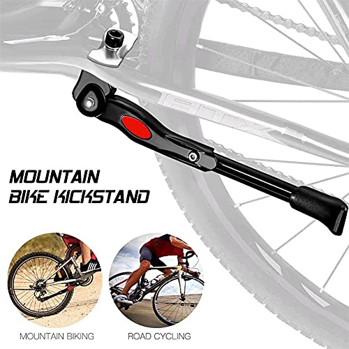 Cavalletto Bici Regolabile, Supporto Posteriore In Lega Di Alluminio per Mountain Bike Da Centro, Bici Da Strada, Bici Da Città, Bici Pesanti, Bici Da 24-29 Pollici (Black)