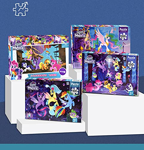 CCFA TIK Tok My Little Pony Puzzle, Rompecabezas Educativo De Avión De Papel para Niños, Ayuda Al Entrenamiento del Pensamiento Cerebral De Los Niños, Bonito Regalo para Los Niños D