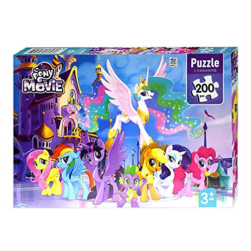 CCFA TIK Tok My Little Pony Puzzle, Rompecabezas Educativo De Avión De Papel para Niños, Ayuda Al Entrenamiento del Pensamiento Cerebral De Los Niños, Bonito Regalo para Los Niños D