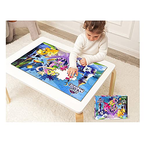 CCFA TIK Tok My Little Pony Puzzle, Rompecabezas Educativo De Avión De Papel para Niños, Ayuda Al Entrenamiento del Pensamiento Cerebral De Los Niños, Bonito Regalo para Los Niños D