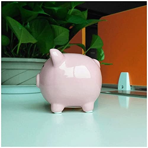 Ceramic Pink Piggy Bank, Hace, Decoración De Guardería, Recuerdo, Ahorros De La Hucha para Niños Dibujos Animados Cerámica Piggy Bank Mobiliario