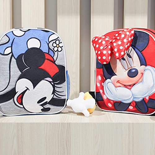 Cerdá Life's Little Moments Aplicaciones de Color Rojo Mochila Infantil Minnie Mouse-Licencia Oficial Disney Studios Unisex niños, Multicolor, 230X280X90MM