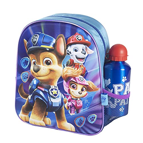 CERDÁ LIFE'S LITTLE MOMENTS Botella de Agua Infantil Paw Patrol-Licencia Oficial Niceklodeon para Niños, Azul, Mochila Recomendada 3-6 años, en Edad de Preescolar