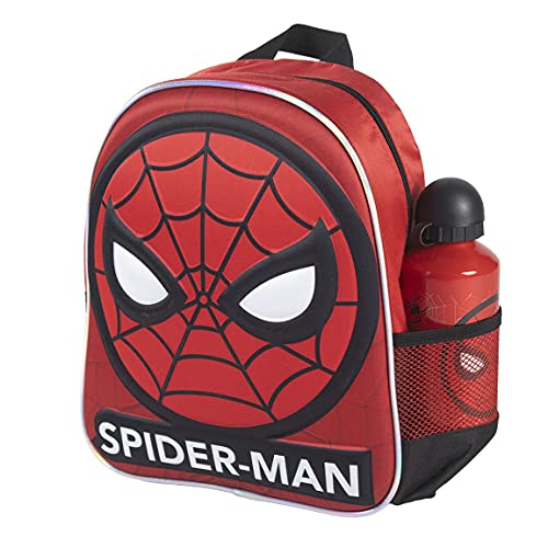 CERDÁ LIFE'S LITTLE MOMENTS Botella de Agua Infantil Spiderman-Licencia Oficial Marvel para Niños, Azul, Mochila Recomendada 3-6 años, en Edad de Preescolar