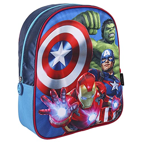 CERDÁ LIFE'S LITTLE MOMENTS Botella de Agua Infantil The Avengers-Licencia Oficial Marvel para Niños, Azul, Mochila Recomendada 3-6 años, en Edad de Preescolar