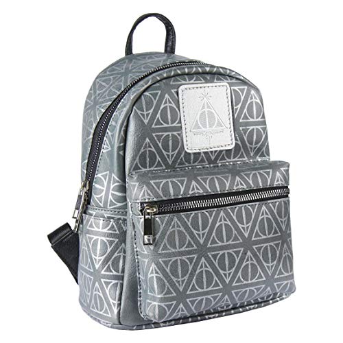 CERDÁ LIFE'S LITTLE MOMENTS Mochila Casual Moda Harry Potter, Unisex Adultos, Gris (Gris), 11x22x22 cm (W x H x L)