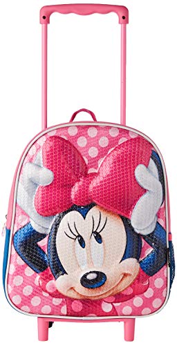 CERDÁ LIFE'S LITTLE MOMENTS, Mochila con Ruedas Infantil 3D de Trollz Purpurina-Licencia Oficial Dreamworks Studios Unisex niños, Multicolor, 260X310X100MM