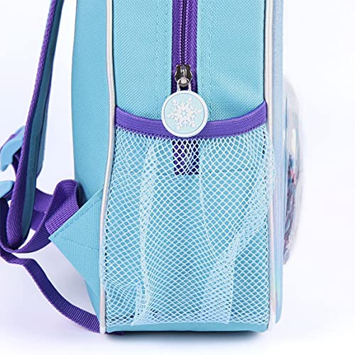 CERDÁ LIFE'S LITTLE MOMENTS, Mochila Infantil con Burbuja y Confetti de Frozen Ii-Licencia Oficial Disney para Niñas, Azul, Edad recomendada-2-6 años