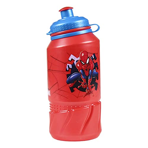 Cerdá - Portameriendas Termico con Botella Infantil y Tupper para Niños de Spiderman - Licencia Oficial Marvel Studios®