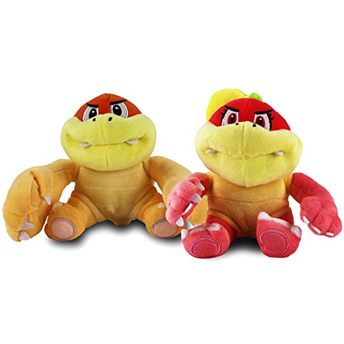 cgzlnl Juguetes De Peluche De Animales De Dibujos Animados De Super Mario, Tortuga Bros Boom Pom Koopa Bowser Muñeco De Peluche Suave Regalos Encantadores 2 Unids / Set 16 Cm