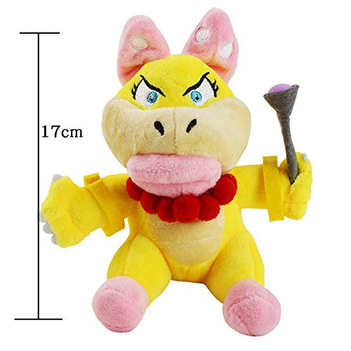 cgzlnl Super Maio Bros Peluches, Bowser Jr Koopa Bowser Dragon Plushie Doll Toys, Mari Brothers Soft Stuffed Dolls Regalos para Niños 5Pcs / Set