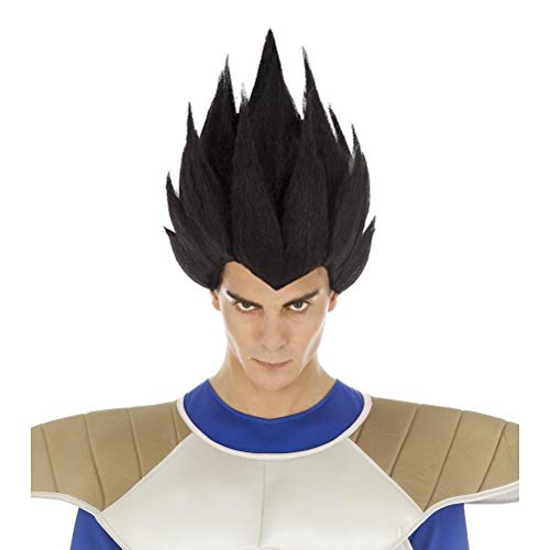 Chaks Dragon Ball Peluca Vegeta Sayajin Accesorio de Vestuario Negro