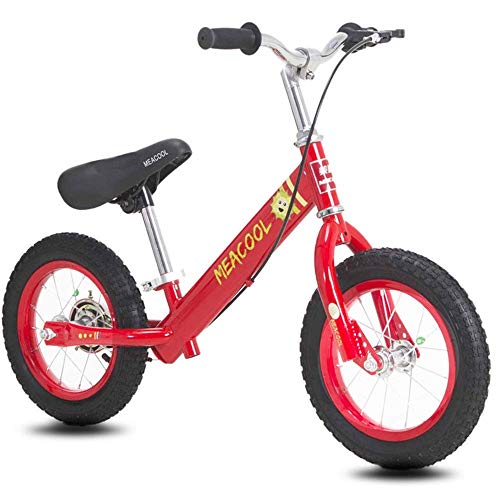 Chenbz Marco de dos ruedas de la bicicleta equilibrio del coche metal niños Equilibrio bicicletas for niños Sin pedal de la bicicleta 2-6 bebé de los años con Push Frenos Neumáticos deportes al aire l