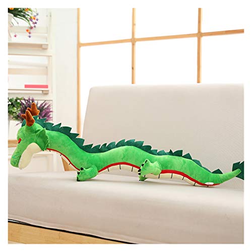 CHENGLGC Juguete Peluche 80/100 cm Nuevo Dragón de Peluche Dragón Peluche Dibujos Animados Anime Carácter Muñecas Gran Muñeco Memorial Niños Cumpleaños (Color : Green, Height : 80cm)