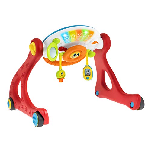 Chicco 00009335000000 Bebé (Gimnasio para bebés, Multicolor, 0,24 año(s) Grow and Walk Gym 4 en 1, Multicolor