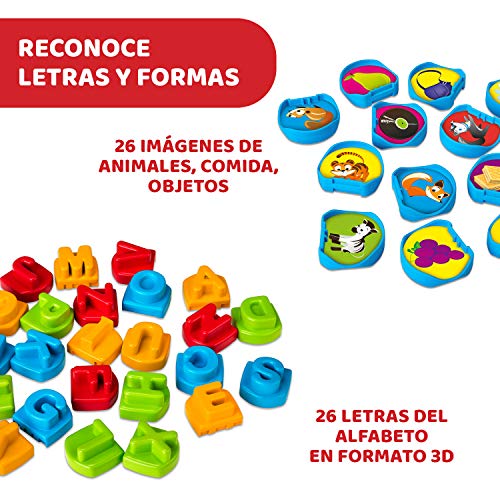 Chicco Leo y Aprendo, Juego Educativo Edu4You, Mesa de Actividades Electrónica para Aprender las Letras del Alfabeto, Inspirado en Montessori – Juguete para Niños de 3 a 6 Años