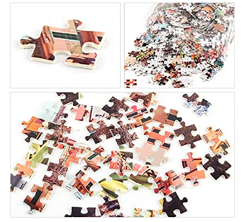 CHIGUANG Pueblo Pesquero – Puzzle 1000 Piezas, Rompecabezas Impossible para Toda la Familia, Colorido, Rompecabezas para Adultos a Partir de 14 años