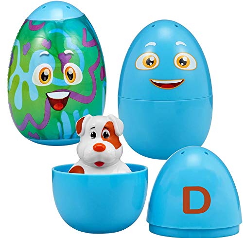 Chu Chu TV SURPRISE EGGS-SINGLE PACK PEEK & PLAY HUEVOS SORPRISE-Paquete individual. Los estilos varían, colores pueden variar. (Moose 75800) , color/modelo surtido