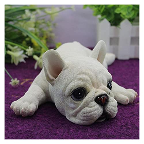 chushi Juguetes de Peluche Acuéstese a Dormir francés Bulldog Puppies Life Realistic Bulldog Simulación Juguete Zzib (Color : B)