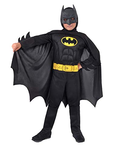 Ciao Batman Dark Knight Costume Bambino Originale Dc Comics (taglia 10-12 Anni) Con Muscoli Pettorali Imbottiti, Disfraces Niños, Knight, years