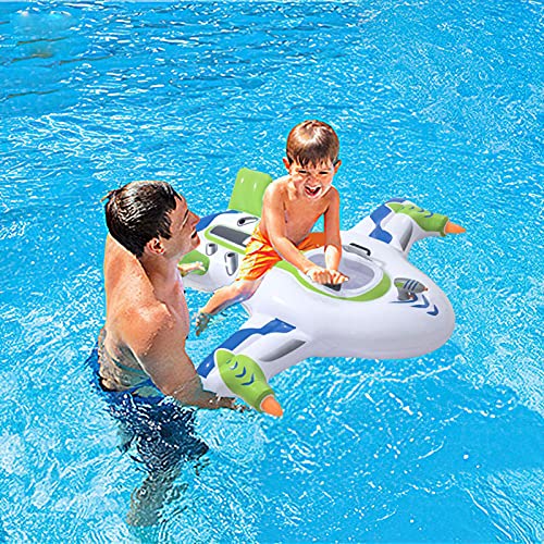 Cipliko Aletas hinchables de avión, para piscina, juguete flotante para fiestas, 150 x 140 cm