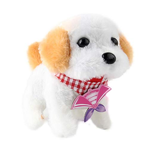 circulor-123 Perros Interactivos De Juguete, Perritos De Juguete Que Anda Y Ladra Marrón De Juguete De Felpa Regalos para Niños Suave Felpa, Caniche, Peluche, Perro, Figura