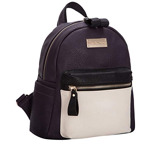 Claudia Canova - Small Backpack With Front Pocket, Mochilas Mujer, Morado (Purple-Crm), 240x250x120 cm (W x H L)