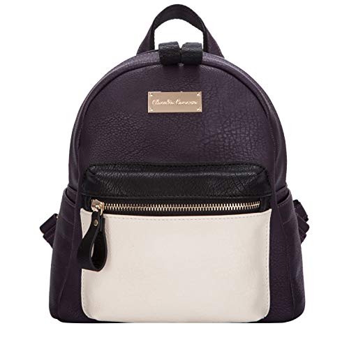 Claudia Canova - Small Backpack With Front Pocket, Mochilas Mujer, Morado (Purple-Crm), 240x250x120 cm (W x H L)