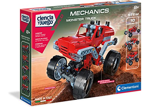 Clementoni-55277 - Mechanics - Monster truck - juego de construcciones mecánica a partir de 8 años