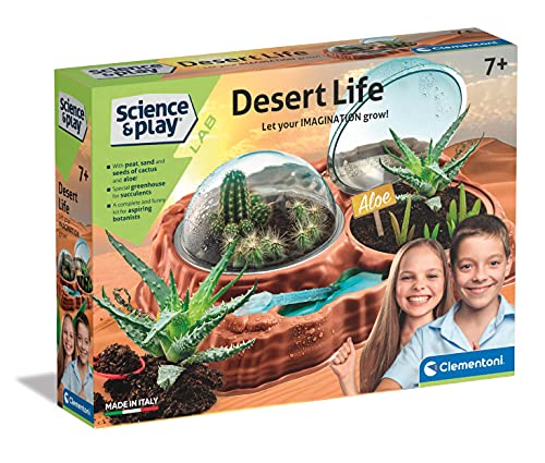 Clementoni - 97858 - Science & Play Lab - Desert Life, Juego botánica Infantil - Juego científico a Partir de 7 años - Fabricado en Italia, Multicolor