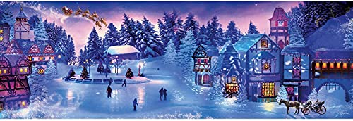 Clementoni Collection Christmas Dream – Puzle 1000 Piezas, Navidad, panorámico, Fabricado en Italia, Puzzle Adulto, Multicolor (39582)