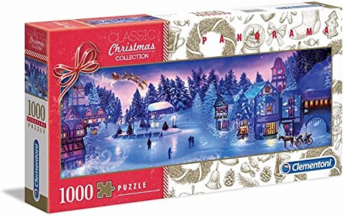 Clementoni Collection Christmas Dream – Puzle 1000 Piezas, Navidad, panorámico, Fabricado en Italia, Puzzle Adulto, Multicolor (39582)