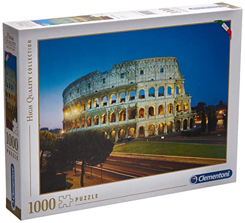 Clementoni Collection-Roma Colosseo Puzzle, 1000 Piezas, Multicolor (39457.9)