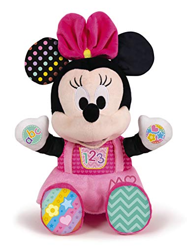 Clementoni- Disney Baby Minnie motricidad para niños pequeños, Juguete de Peluche para fomentar Desarrollo del lenguaje, Color Mehrfarben (59134)