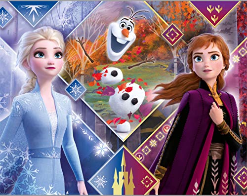 Clementoni- Disney Puzzles 20+60+100+180 Piezas Frozen 2 (21411.2)