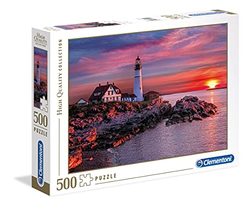 Clementoni Head Light Puzzle 500 Piezas Faro de Portland, Multicolor, pezzi (35049)