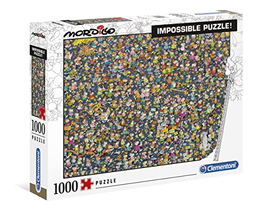 Clementoni Mordillo Puzzle 1000 Piezas Impossible Morcillo, Color (39550.7)