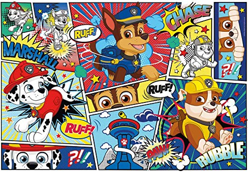 Clementoni Paw Patrol Supercolor – Patrulla Canina – 104 Piezas, Rompecabezas para niños, Multicolor (27261)