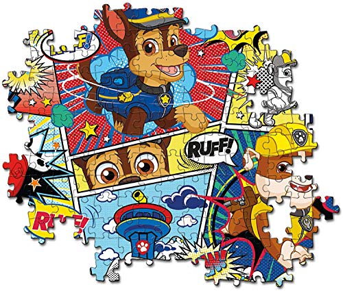 Clementoni Paw Patrol Supercolor – Patrulla Canina – 104 Piezas, Rompecabezas para niños, Multicolor (27261)