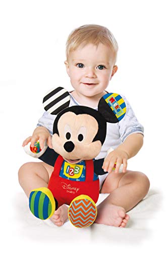 Clementoni Peluche de Actividades Disney Baby Mickey, Multicolor (52388)