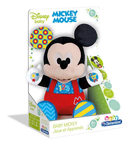 Clementoni Peluche de Actividades Disney Baby Mickey, Multicolor (52388)