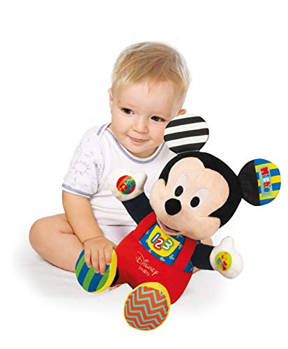 Clementoni Peluche de Actividades Disney Baby Mickey, Multicolor (52388)