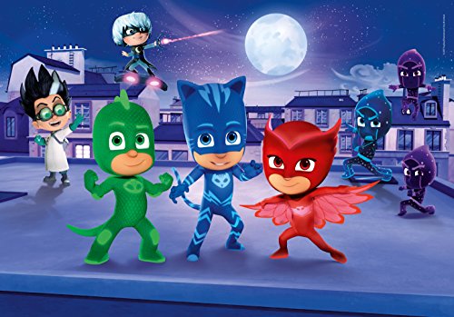 Clementoni- PJ Masks e Romeo Supercolor Puzzle, Multicolor, 104 pezzi (27209)