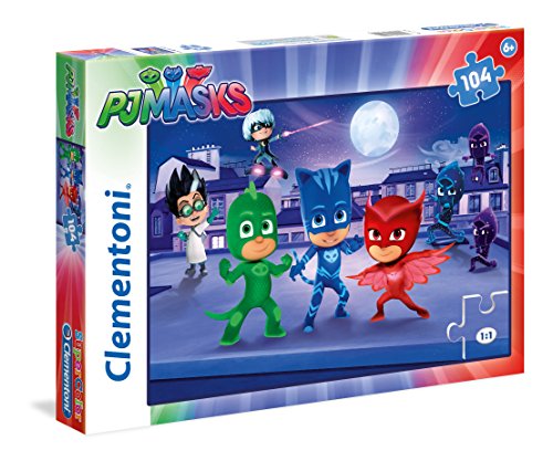 Clementoni- PJ Masks e Romeo Supercolor Puzzle, Multicolor, 104 pezzi (27209)