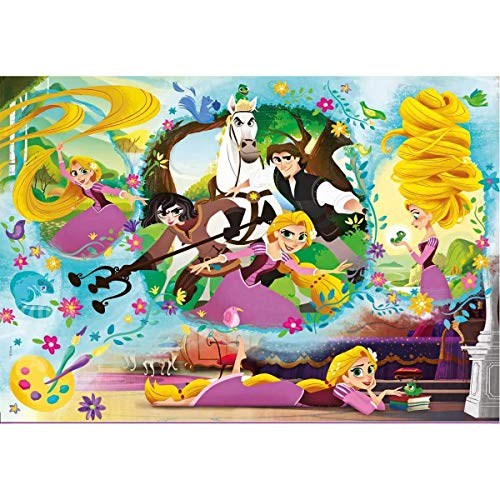 Clementoni- Princess-Rapunzel Puzzle, 104 Piezas, Multicolor, única (27084)