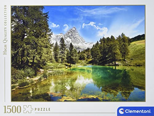 Clementoni Puzzle Paisaje de montaña con Lago 1500 Piezas (31680)