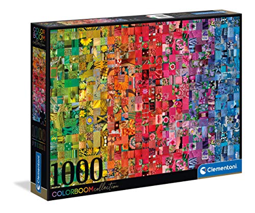 Clementoni- PZL 1000 Collage Puzzle Adulto, Multicolor (39595)